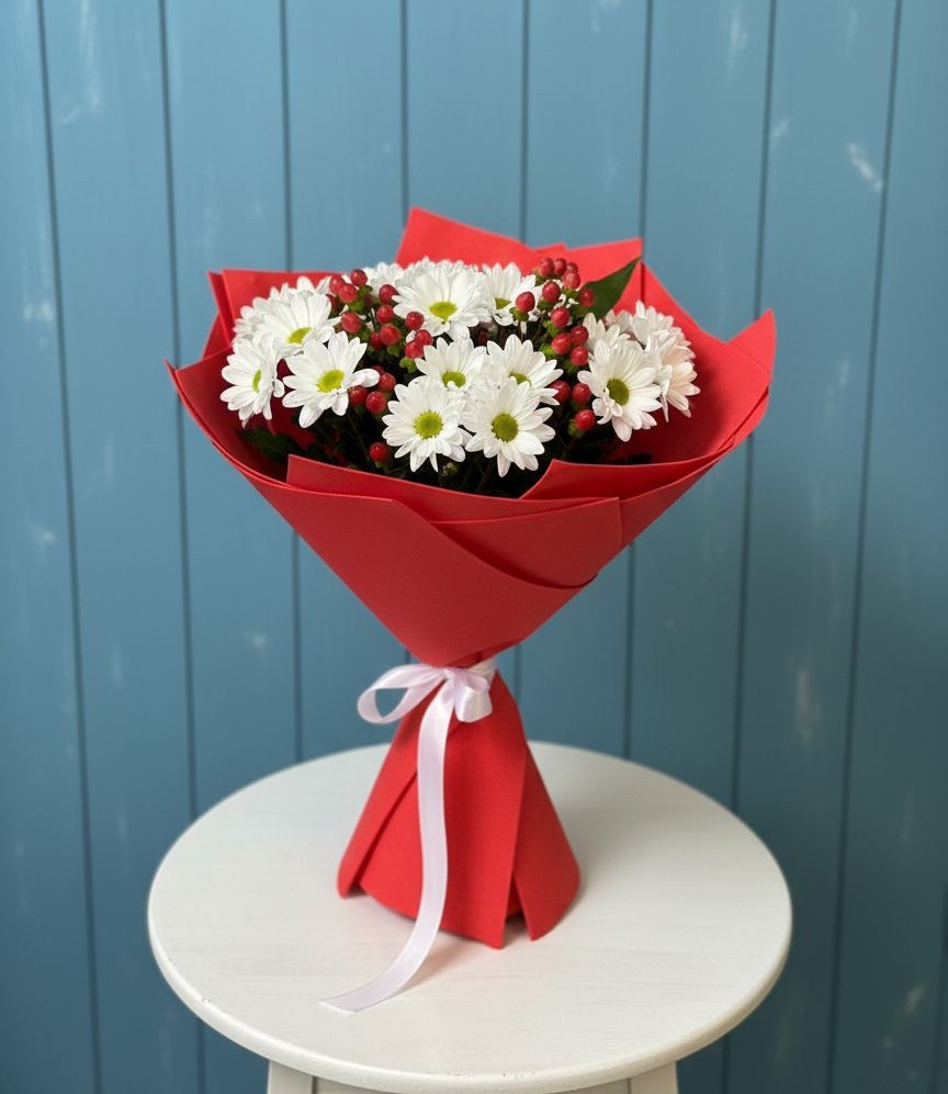 Букет цветов из: Хризантемы в Абраме-Тюбе