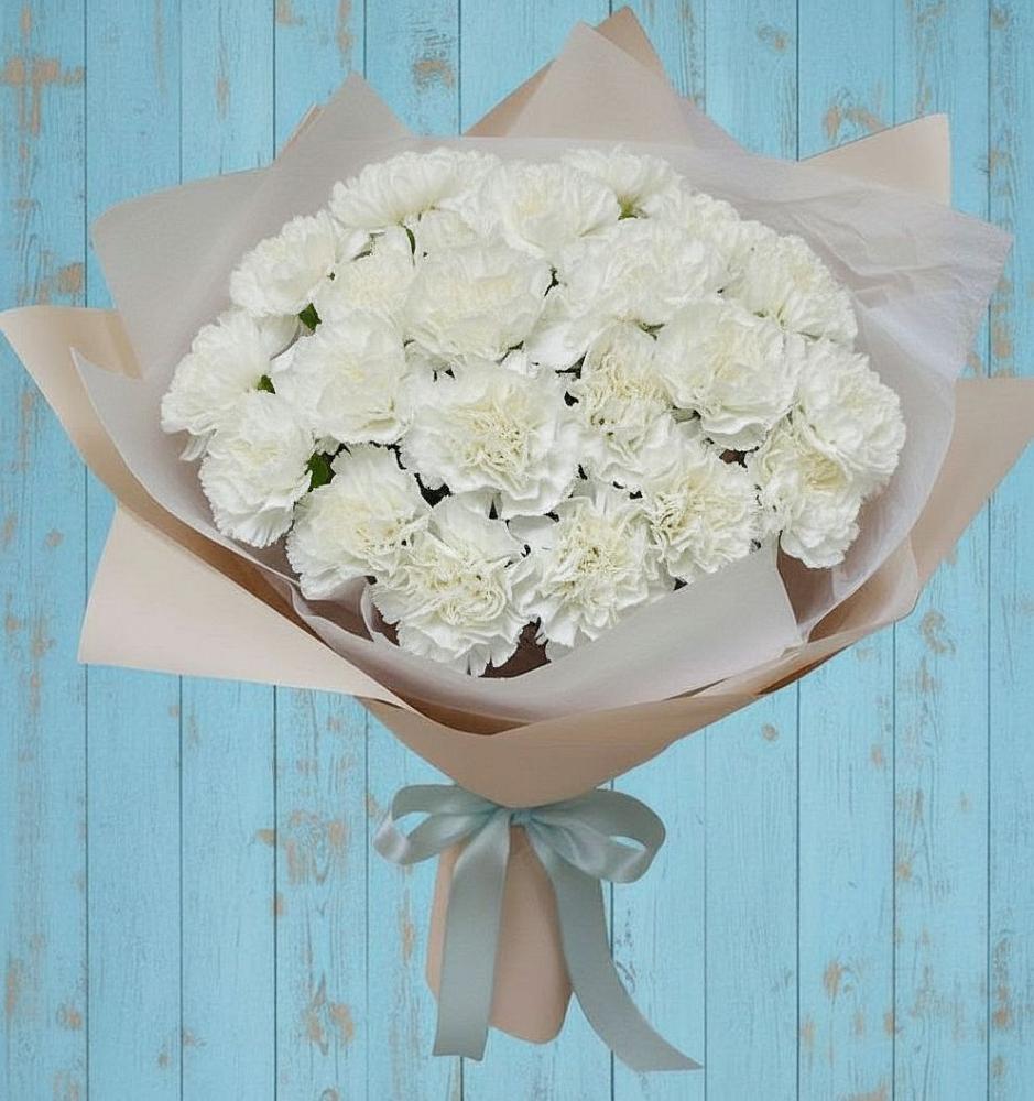 Букет цветов из: Гвоздики в Абраме-Тюбе