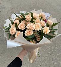Букет Кремовые розы Латте #REPLACE_PRED# Абраме-Тюбе