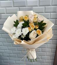 Букет цветов из:  Розы и Хризантемы в Абраме-Тюбе