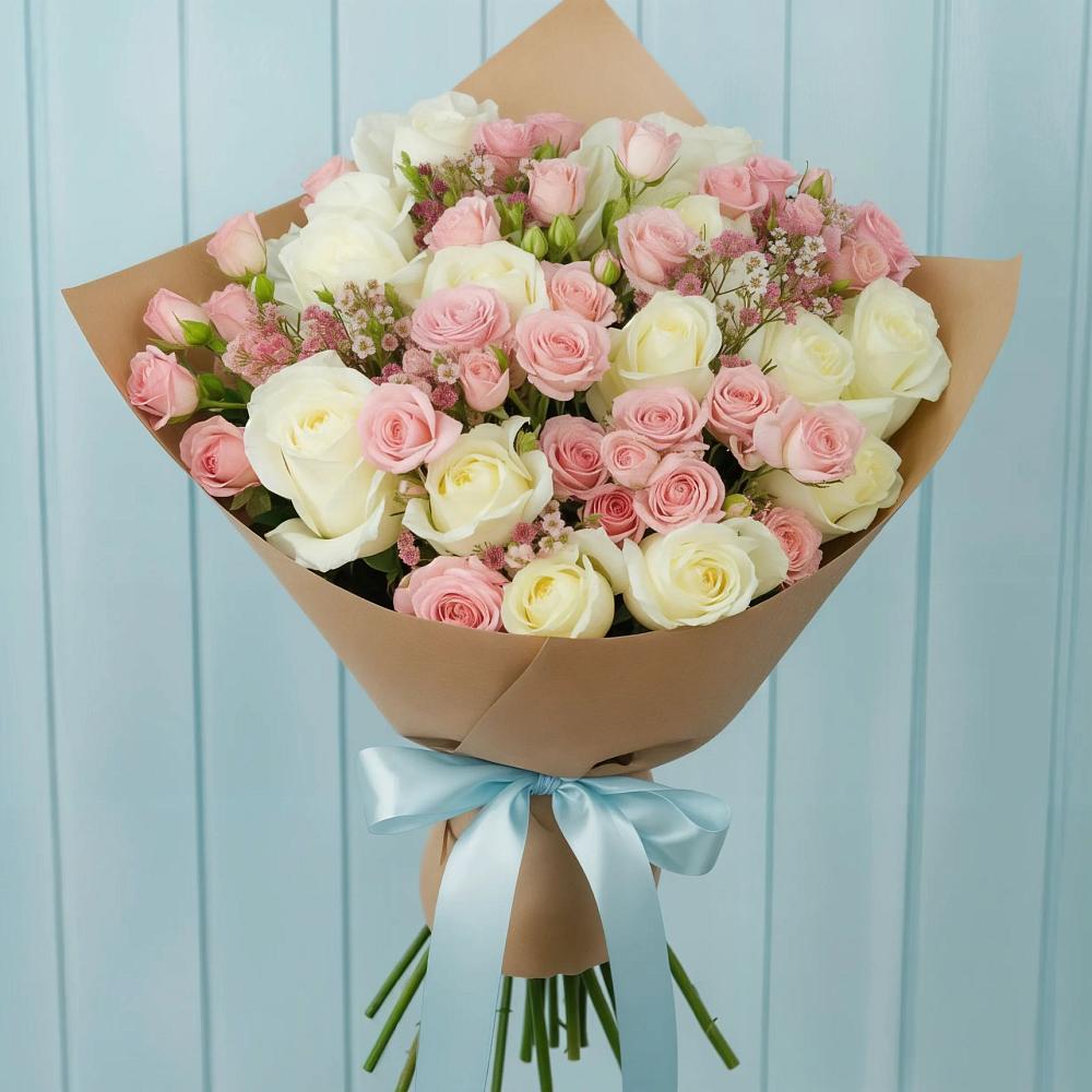Букет цветов из: Розы в Абраме-Тюбе