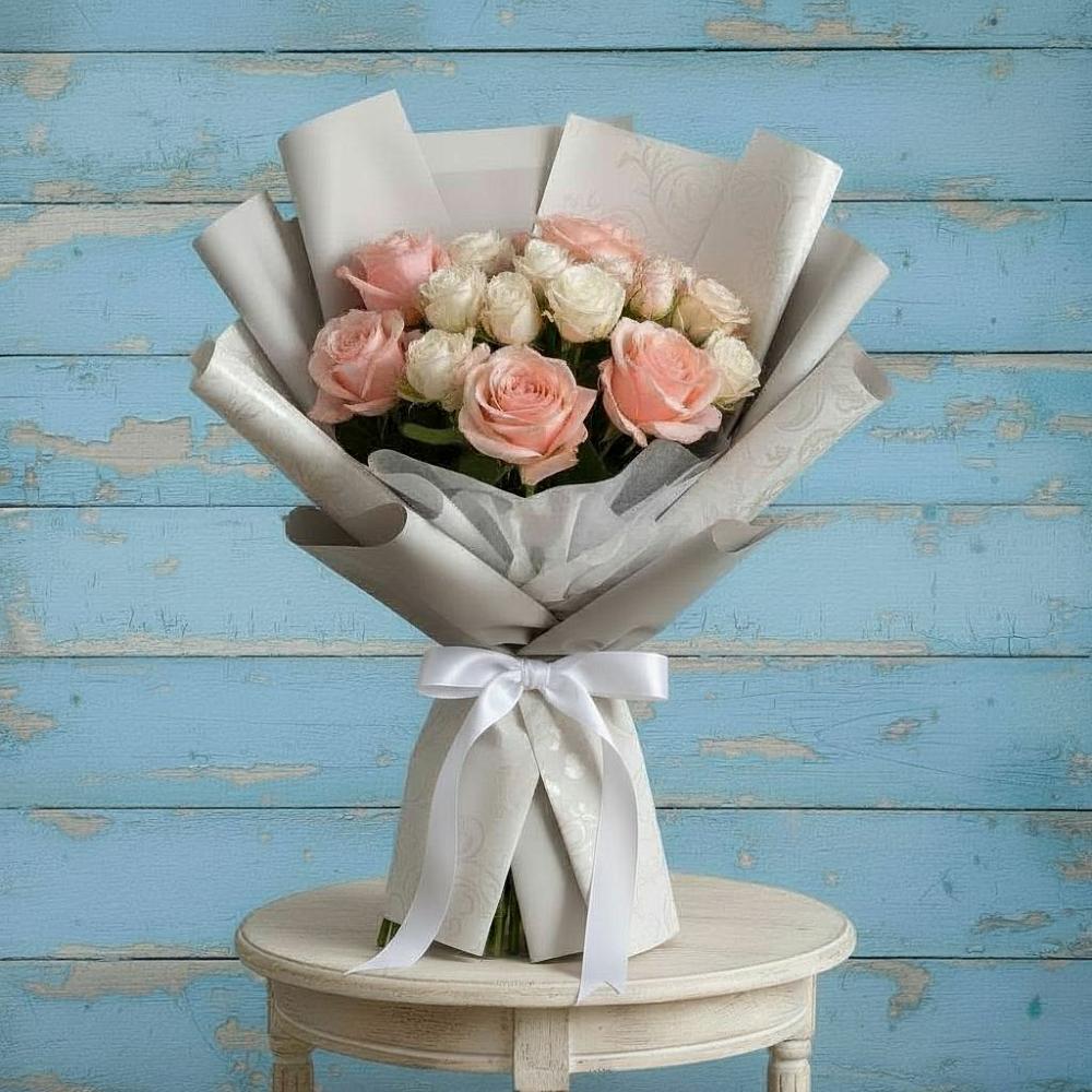 Букет цветов из: Розы в Абраме-Тюбе