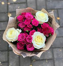 Букет цветов из:  Розы #REPLACE_PRED# Абраме-Тюбе
