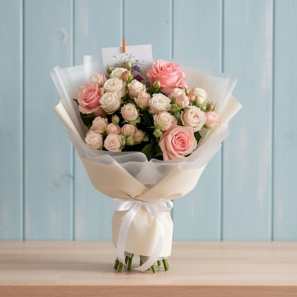 Букет цветов из: Розы в Абраме-Тюбе