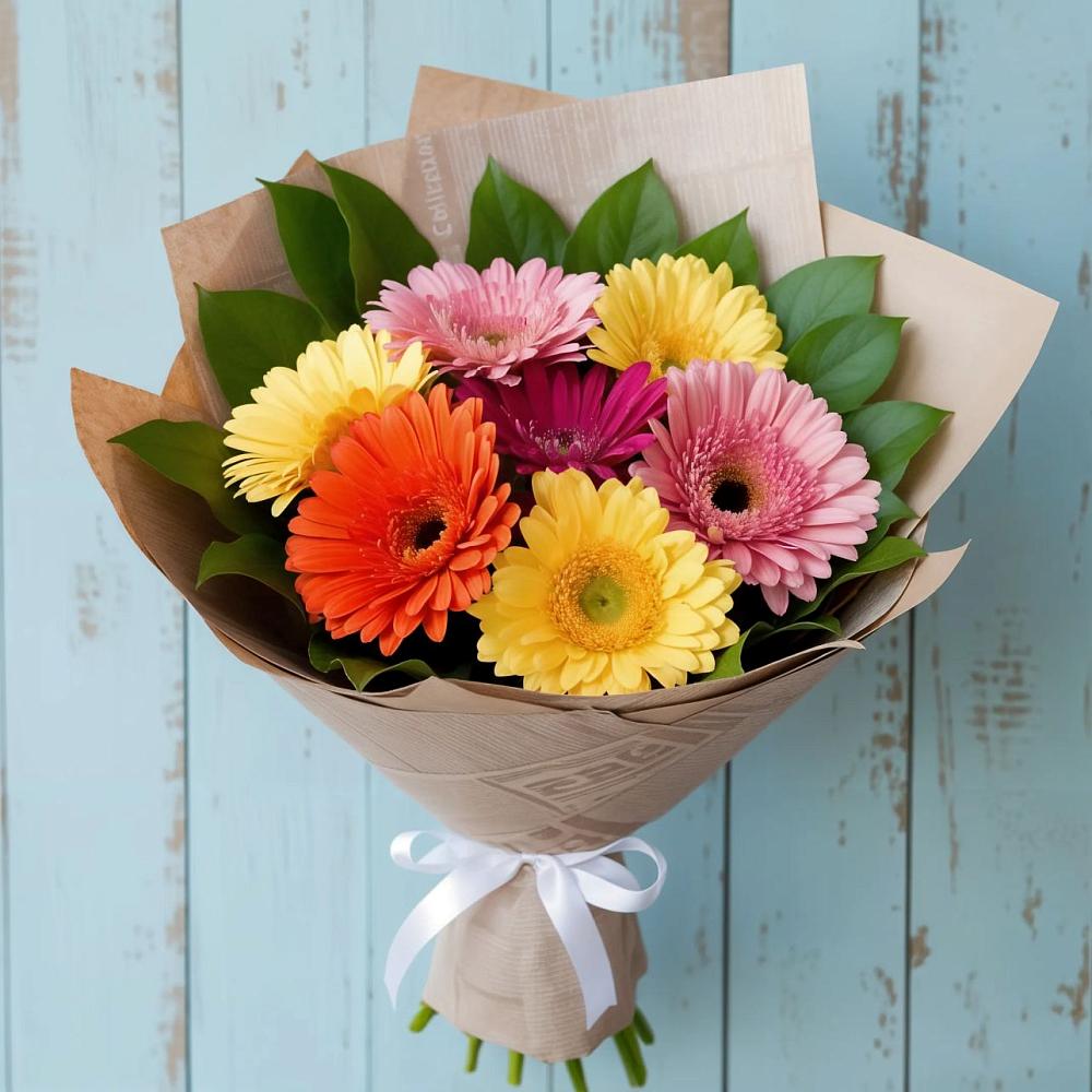 Букет цветов из: Герберы в Абраме-Тюбе