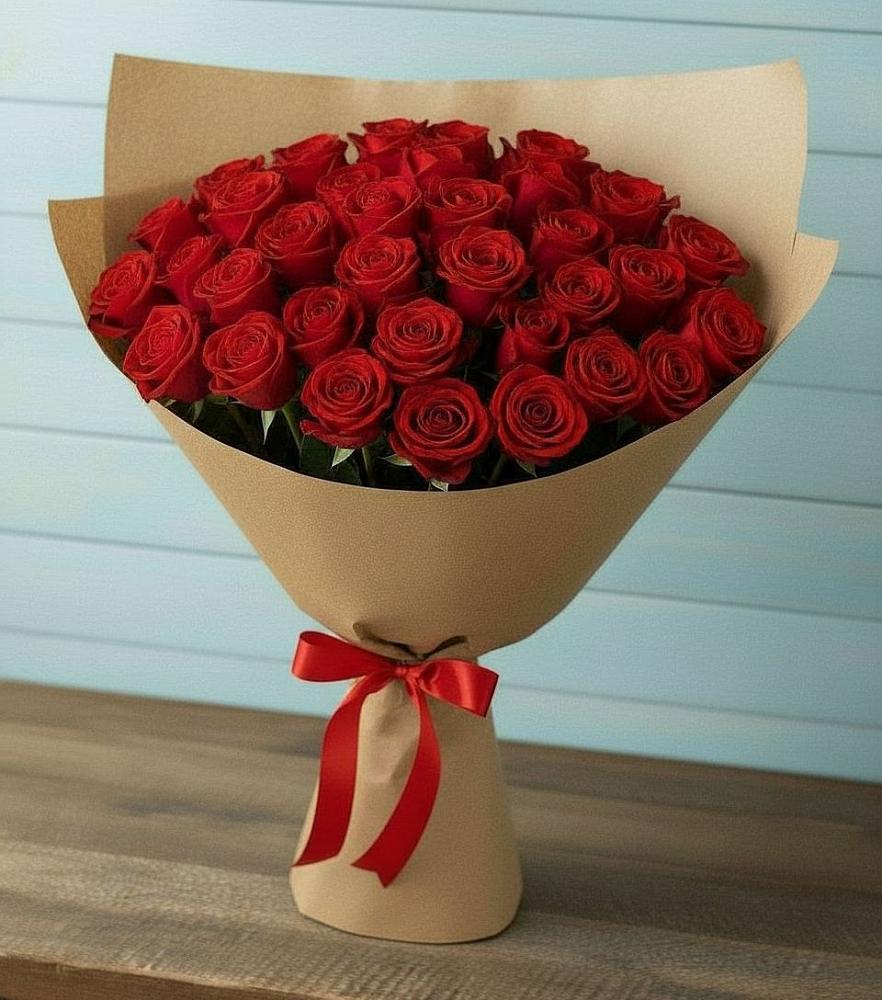 Букет Красные розы Милано в Абраме-Тюбе