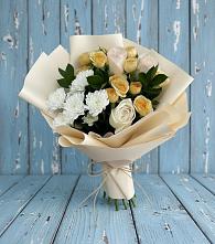 Букет цветов из:  Розы и Хризантемы в Абраме-Тюбе