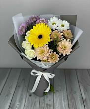 Букет цветов из:  Розы, Герберы и Хризантемы #REPLACE_PRED# Абраме-Тюбе