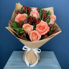 Букет цветов из:  Розы и Альстромерии в Абраме-Тюбе