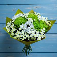 Букет цветов из:  Хризантемы #REPLACE_PRED# Абраме-Тюбе