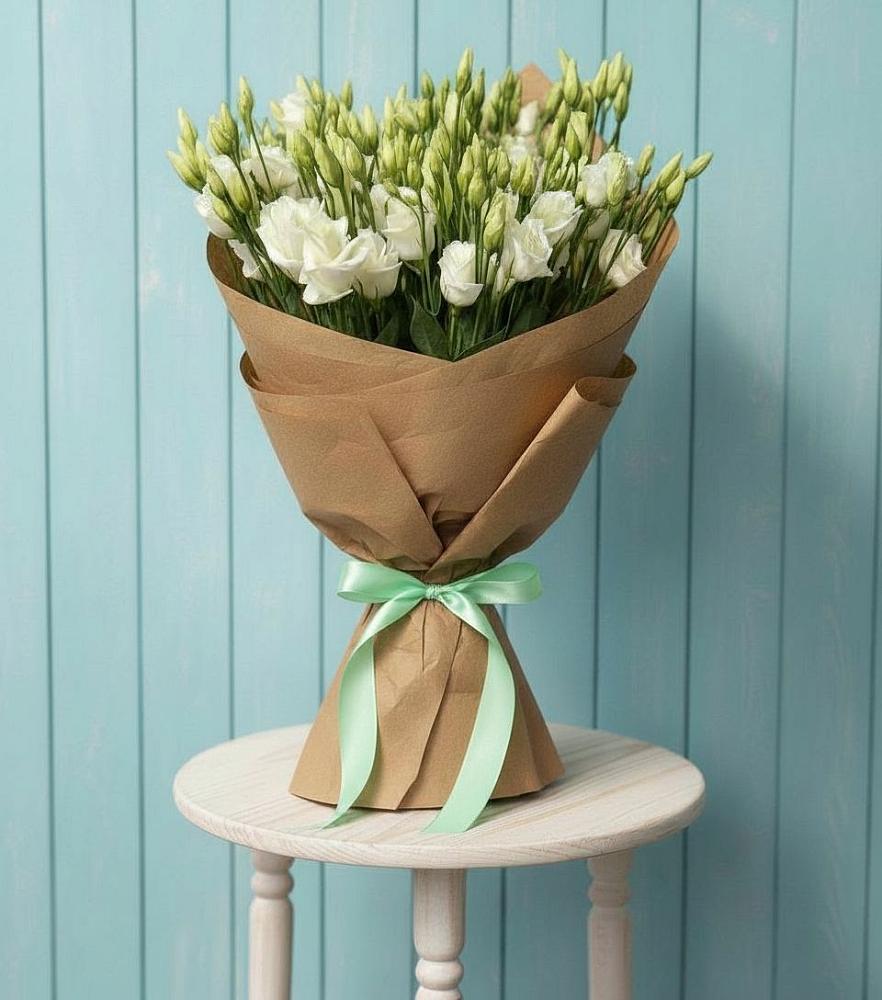 Букет цветов из: Лизиантусы в Абраме-Тюбе