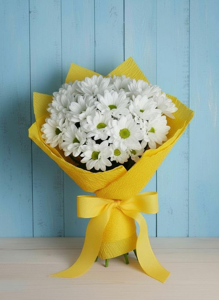 Букет цветов из: Хризантемы в Абраме-Тюбе