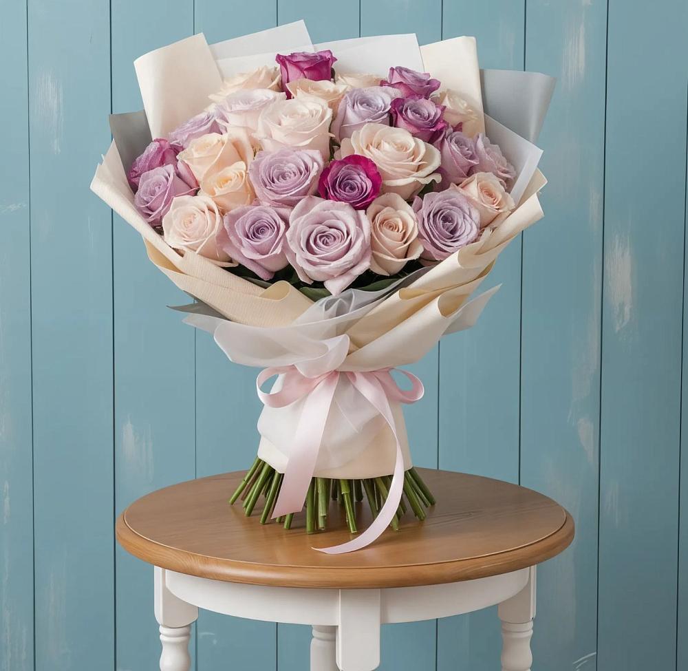 Букет цветов из: Розы в Абраме-Тюбе