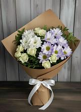 Букет цветов из:  Хризантемы и Розы в Абраме-Тюбе