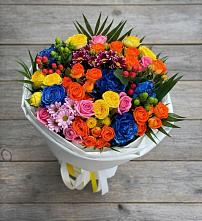 Букет цветов из:  Розы и Хризантемы в Абраме-Тюбе