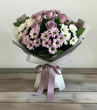 Букет цветов из:  Хризантемы и Розы в Абраме-Тюбе