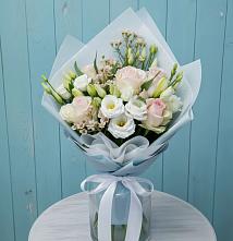 Букет цветов из:  Розы и Лизиантусы #REPLACE_PRED# Абраме-Тюбе