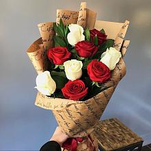 Букет цветов из:  Розы #REPLACE_PRED# Абраме-Тюбе