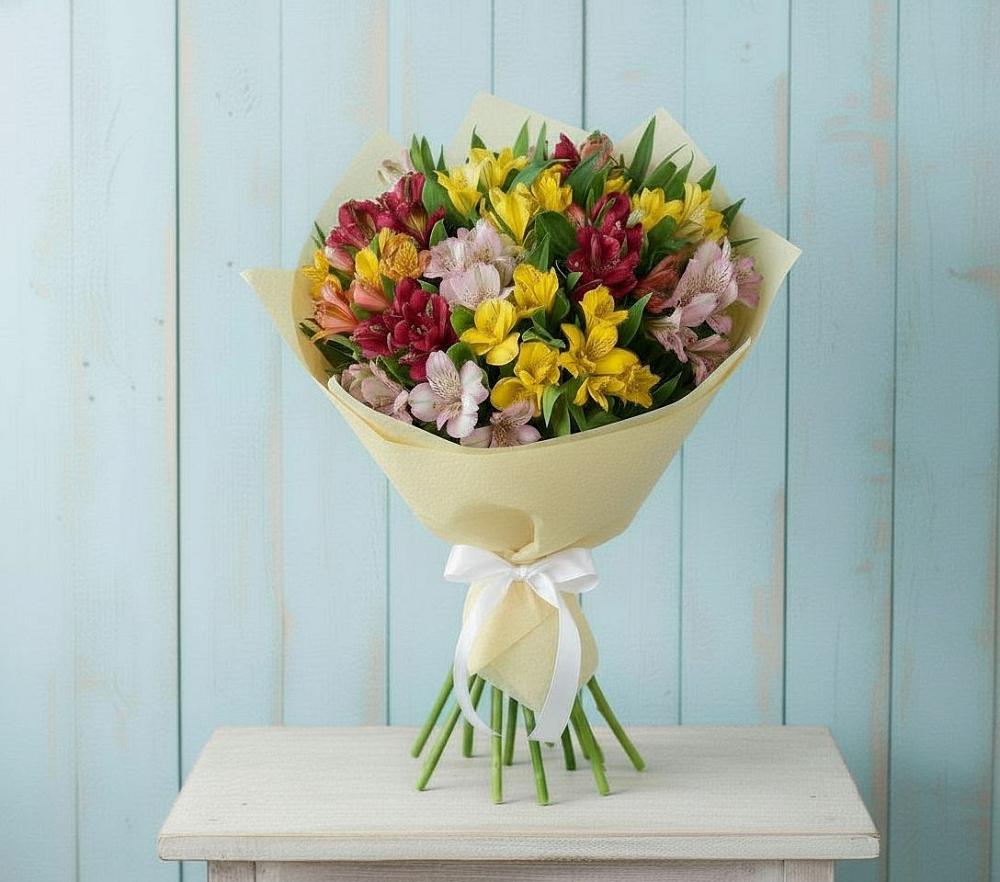 Букет цветов из: Альстромерии в Абраме-Тюбе