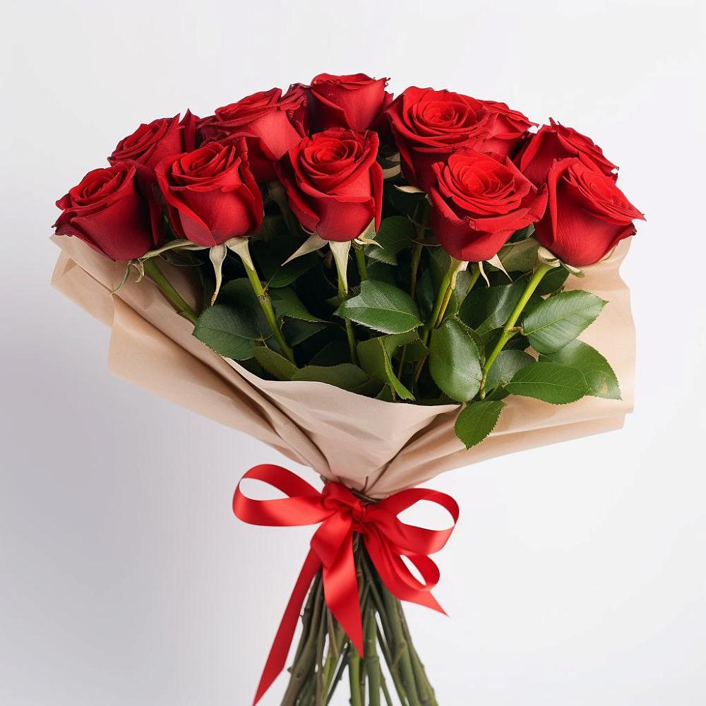 Букет 11 Красных роз Эдлесс Лав в Абраме-Тюбе